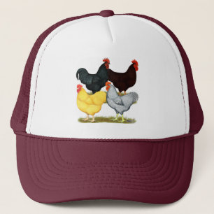 Heavy Rooster Chicken Quartet Trucker Hat