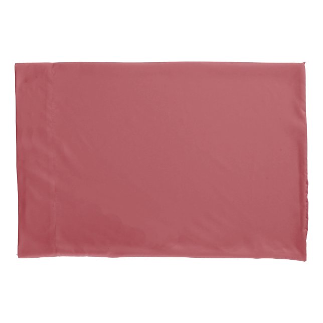 Heavy Scarlet Red / Moody Crimson Solid Colour Pillowcase (Front)