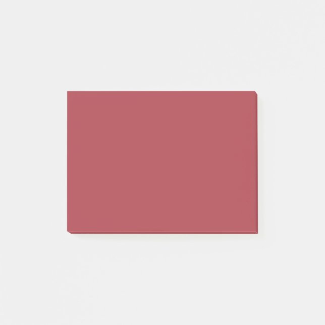 Heavy Scarlet Red / Moody Crimson Solid Colour Post-it Notes (Front)