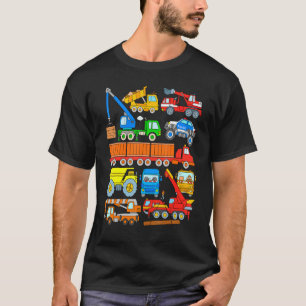 Heavy Vehicles Trucks Construction Machines Monste T-Shirt