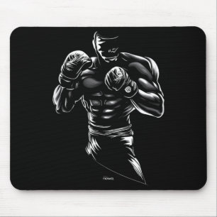 HEAVYWEIGHT BOXING FISTS UP MOUSE PAD