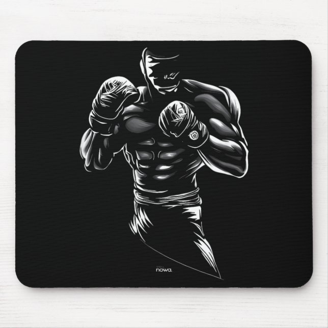 HEAVYWEIGHT BOXING FISTS UP MOUSE PAD (Front)
