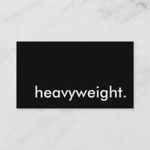 heavyweight. business card