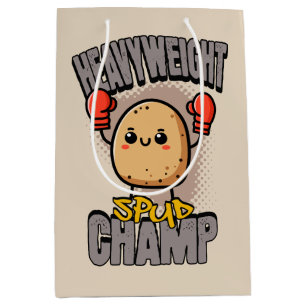 Heavyweight Spud Champ Boxing Potato Medium Gift Bag