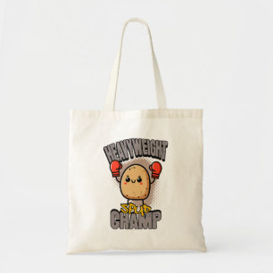 Heavyweight Spud Champ Boxing Potato  Tote Bag