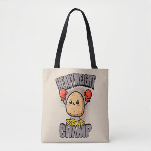 Heavyweight Spud Champ Boxing Potato  Tote Bag