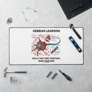 Hebbian Learning Cells Fire Together Wire Together Desk Mat