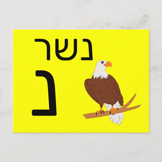 Hebrew נ flash card (Front)