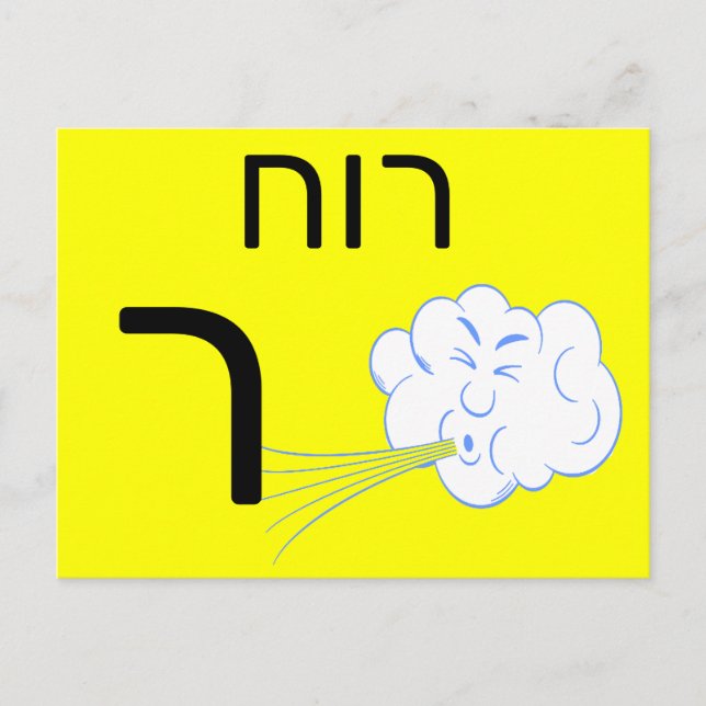 Hebrew ר flash card (Front)