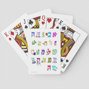 Hebrew Alef Bet Classic Playing Cards