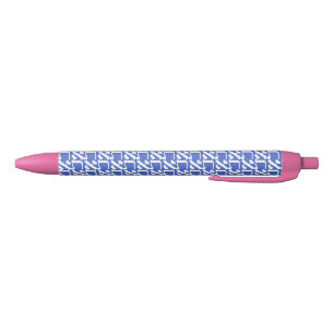 Hebrew Aleph Tav White Black Ink Pen