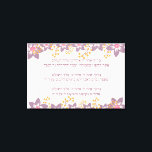 Hebrew Blessings - Berachot - for Hanukkah Canvas Print<br><div class="desc">Perfect piece of art for the walls of your synagogue,  classroom,  or home.
A beautifully created for your Hanukkah celebration poster with berachot (blessings) recited before lighting the candles,  Hebrew only. Please note,  that the third blessing is recited only the first time one lights the hanukkiah (candelabrum). 
Happy Hanukkah!</div>