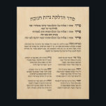 Hebrew Hadlakat Nerot Chanukah - Blessings Menorah Wood Wall Art<br><div class="desc">Seder Hadlakat Nerot (Shel) Chanukah - Hebrew blessings and prayers recited and sung when lighting the chanukiya (menorah). A traditional set of three blessings, Hanerot Halallu, and Maoz Tzur. Great to use as wall decor for Chanukah or practical guide to kindling the lights. Great idea for all synagogues, Jewish schools...</div>