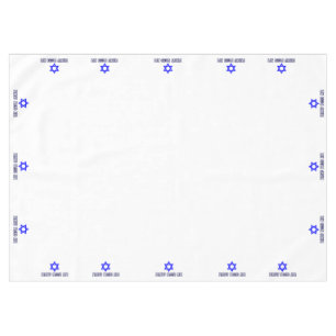 Hebrew Happy Passover Star Of David (MED) Passover Tablecloth