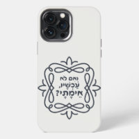 Hebrew: If Not Now, When? Hillel's Teaching