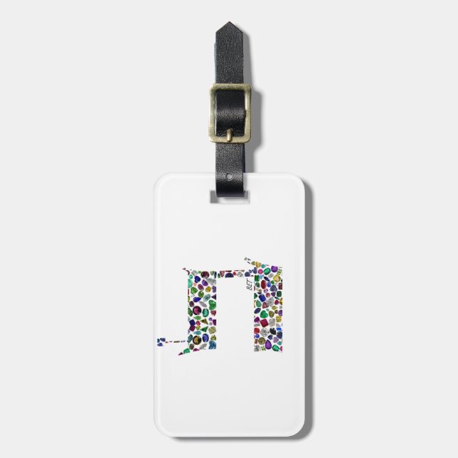Hebrew Letter BET Luggage Tag (Front Vertical)