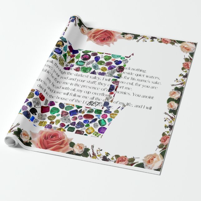 Hebrew Letter BET Wrapping Paper (Unrolled)