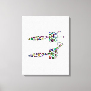 Hebrew Letter 'CHET' Canvas Print