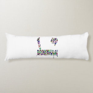 Hebrew Letter HEY Body Cushion
