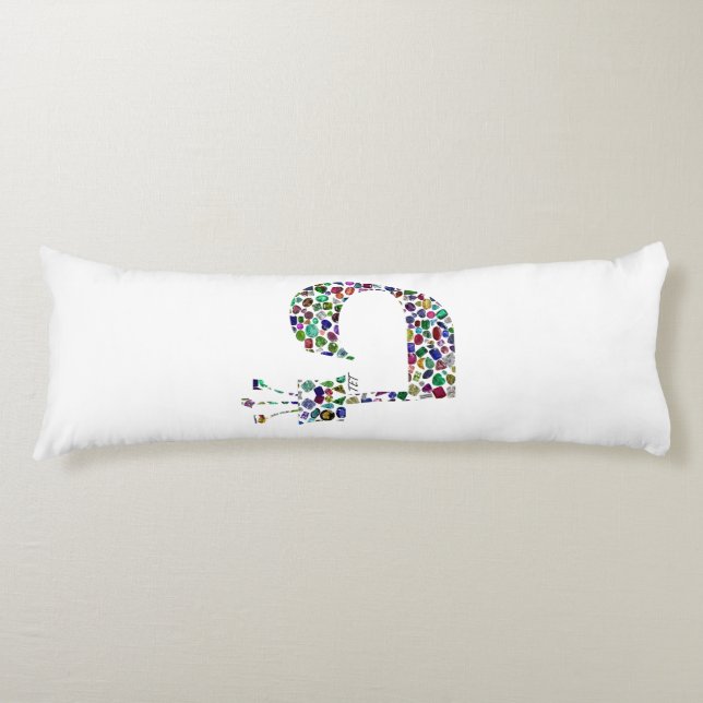 Hebrew Letter 'TET' Body Cushion (Front)
