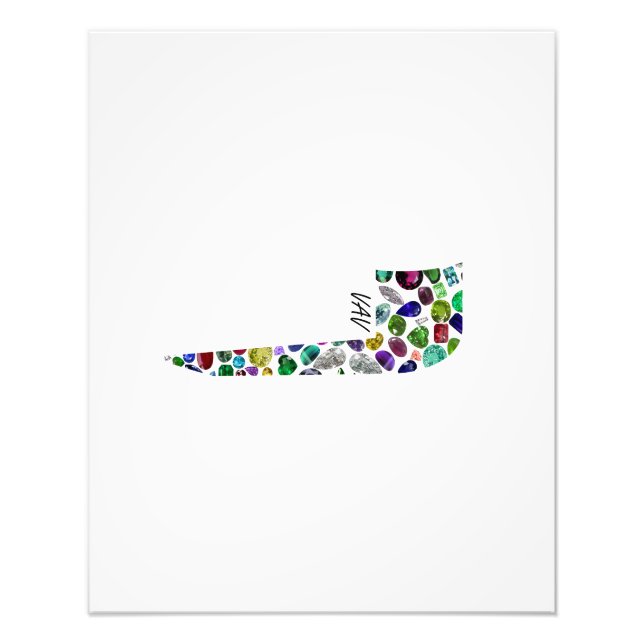 Hebrew Letter VAV Photo Print (Front)