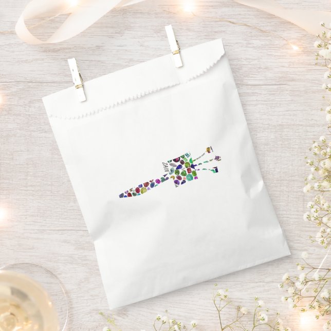 Hebrew Letter ZAIN Favour Bags (Clipped)