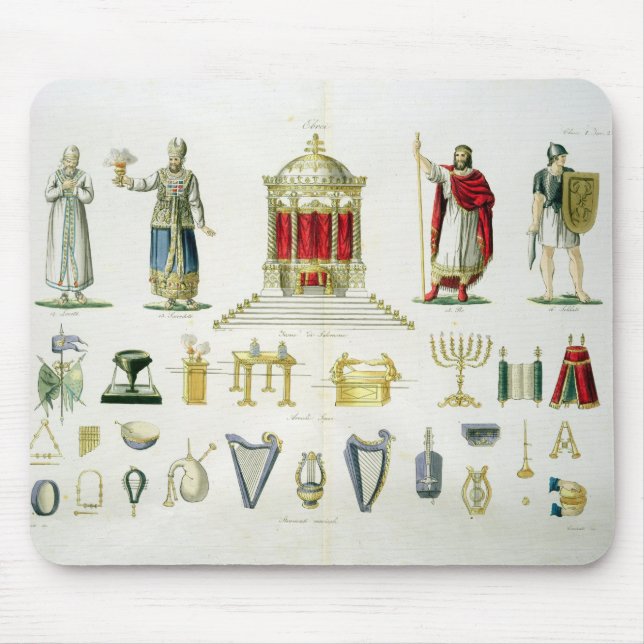 Hebrew Levi, Priest, King and Soldier with Sacred Mouse Pad (Front)