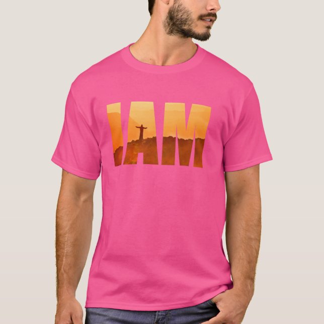 Hebrew Name of GOD IAM Yahweh Christian Faith Jesu T-Shirt (Front)