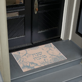 Hebrew Shana Tova Rosh Hashana Jewish New Year Doormat