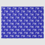 Hebrew Typography Tissue Paper<br><div class="desc">Hebrew Typography Tissue Paper . Hebrew Aleph Tav wrapping paper, white typography on a royal blue background. Individually the letters represent: 'Aleph' the 'Author' of life and 'Tau' the 'Mark' of the Covenant. (Like: 'X marks the spot', 'I was here' or 'this is mine'). Hebrew reads right to left. When...</div>
