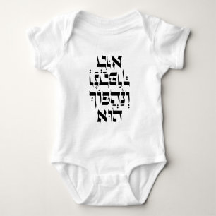 Hebrew Venahafoch Hu - Purim Megillat Esther Quote Baby Bodysuit