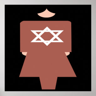 Hebrew Woman Symbol Poster