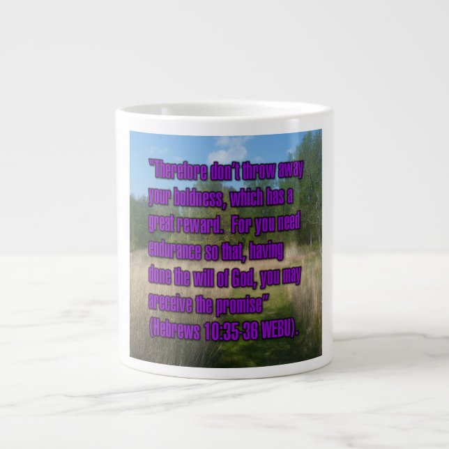 Hebrews 10:35-36 WEBU Mug (Front)