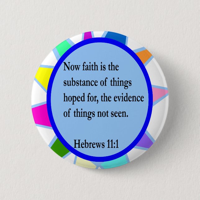 Hebrews 11:1 button (Front)