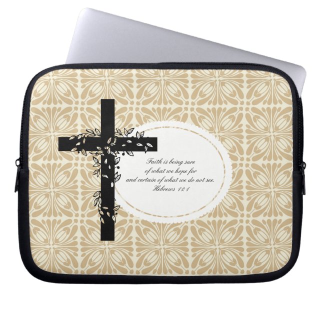 Hebrews 11:1 Laptop or Netbook Carrier Sleeve (Front)