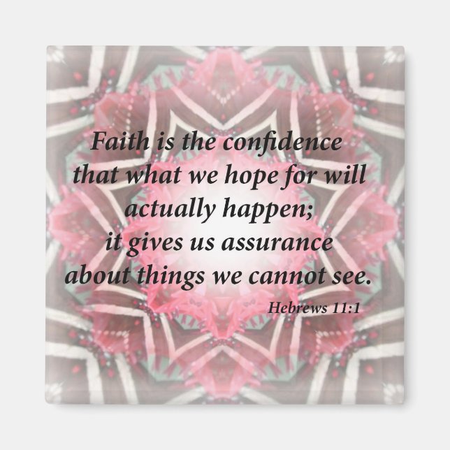 Hebrews 11:1 magnet (Front)