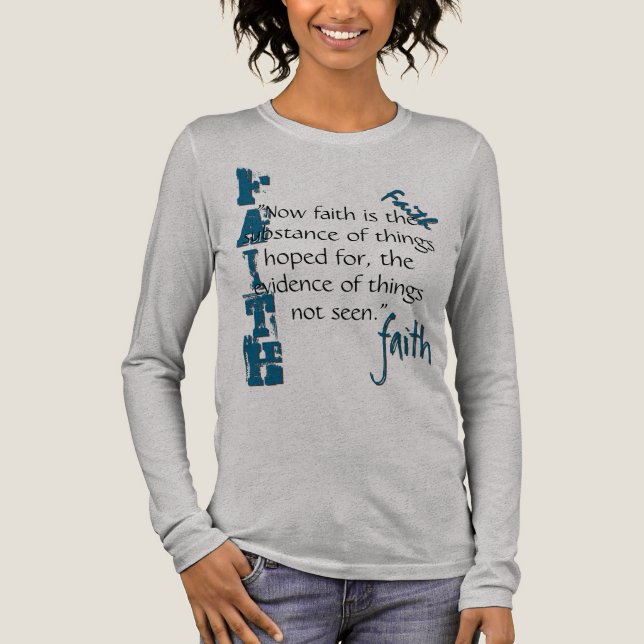 Hebrews 11:1 Passage Tri-Blend Shirt (Front)