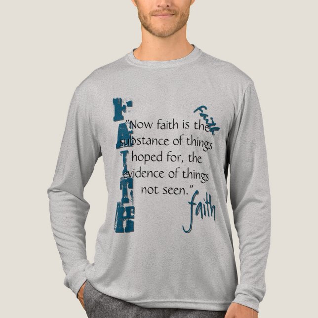 Hebrews 11:1 Passage Tri-Blend Shirt (Front)