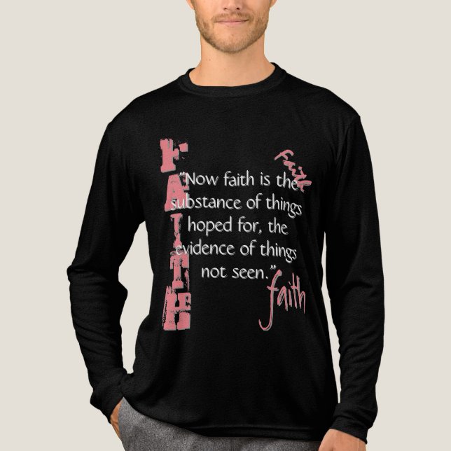 Hebrews 11:1 Passage Tri-Blend Shirt (Front)
