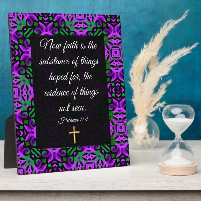 Hebrews 11:1  plaque (Side)