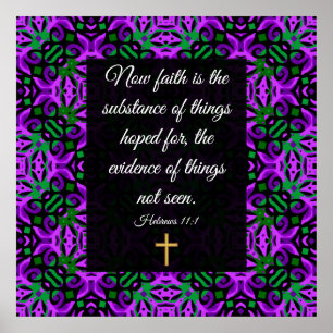 Hebrews 11:1 poster