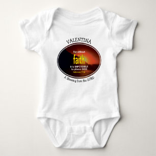 Hebrews 11:6 FOR WITHOUT FAITH Custom Photo Baby Bodysuit