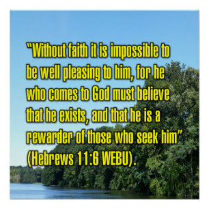 Hebrews 11:6 WEBU Poster