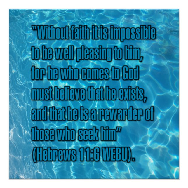 Hebrews 11:6 WEBU Poster (Front)