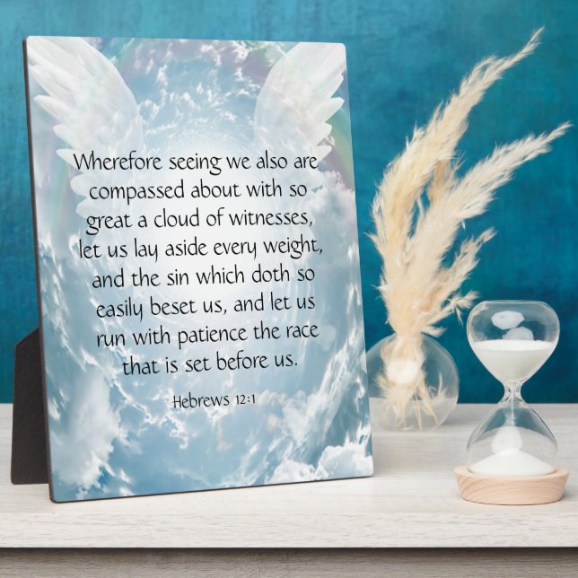 Hebrews 12:1   plaque (Side)