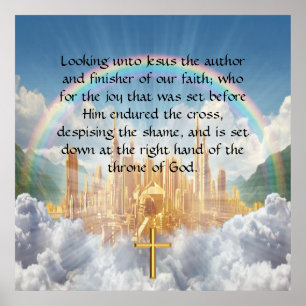 Hebrews 12:2  poster