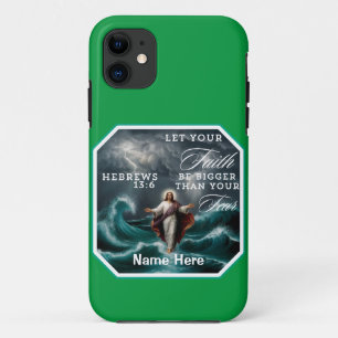 Hebrews 13:6 Faith Over Fear Affirmation Custom  Case-Mate iPhone Case