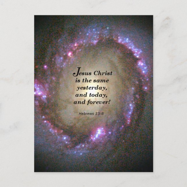 Hebrews 13:8 postcard (Front)