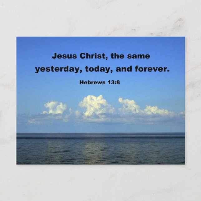 Hebrews 13:8 postcard (Front)