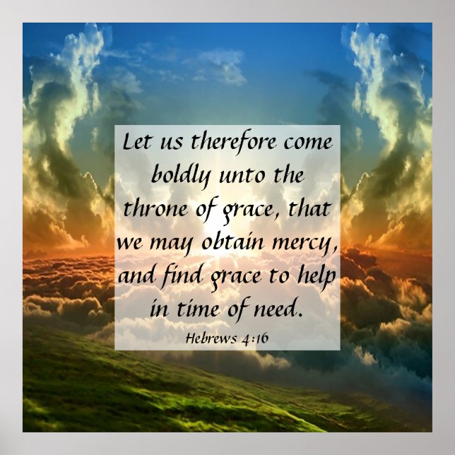 Hebrews 4:16  poster (Front)